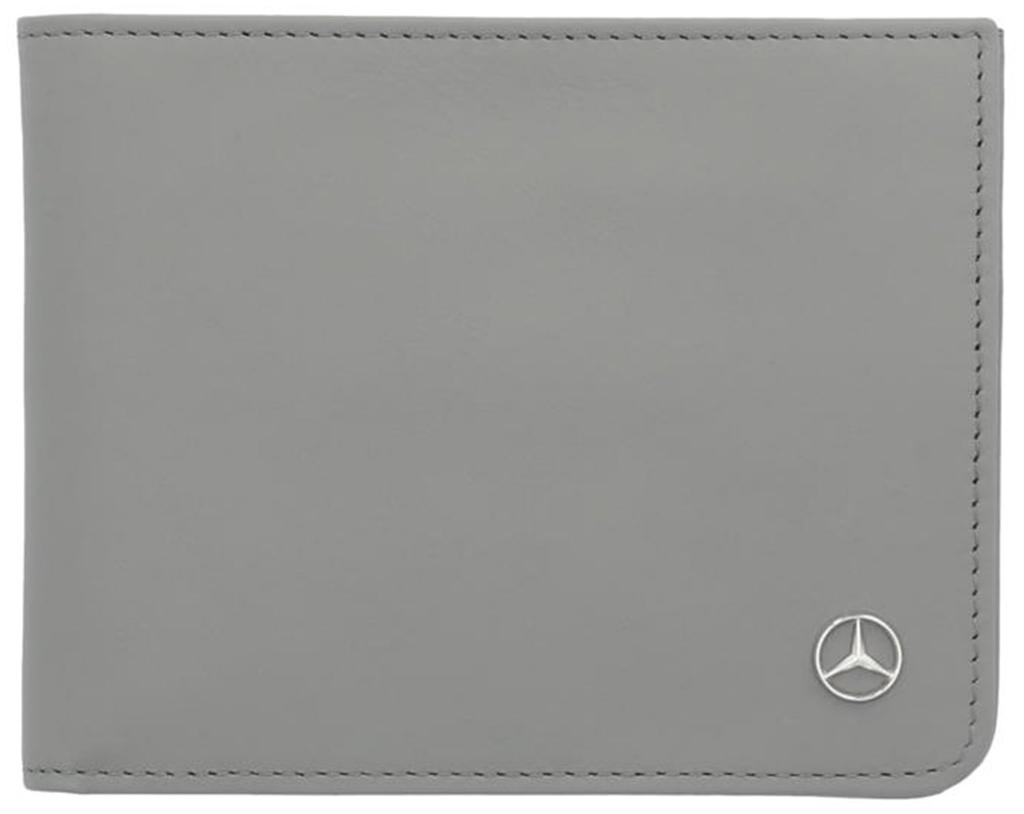 Genuine Leather Wallet Silver Gray [Mercedes-Benz Collection]