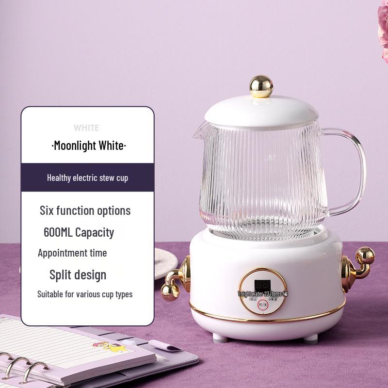 Electric Multifunctional Stew Cup & Kettle: Portable Boiling & Heating for Tea, Bird's Nest, and Health Drinks