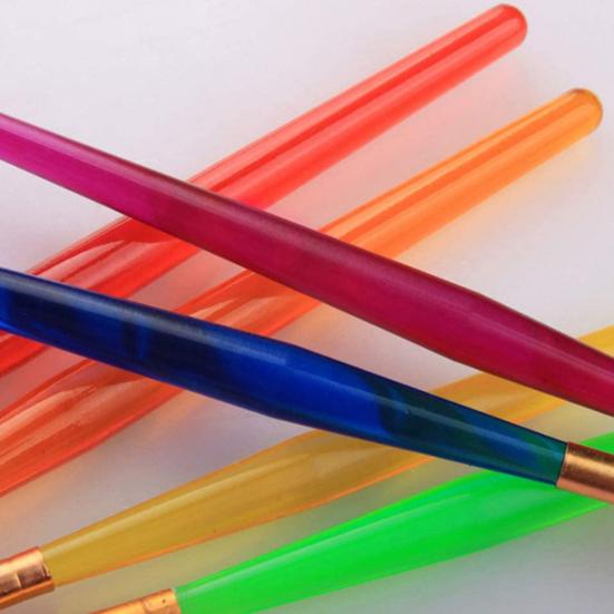 6ks malířský štětec Pohodlné uchopení Průhledná tyč Studenti Přenosný akvarelový štětec na kreslení Sada školních potřeb