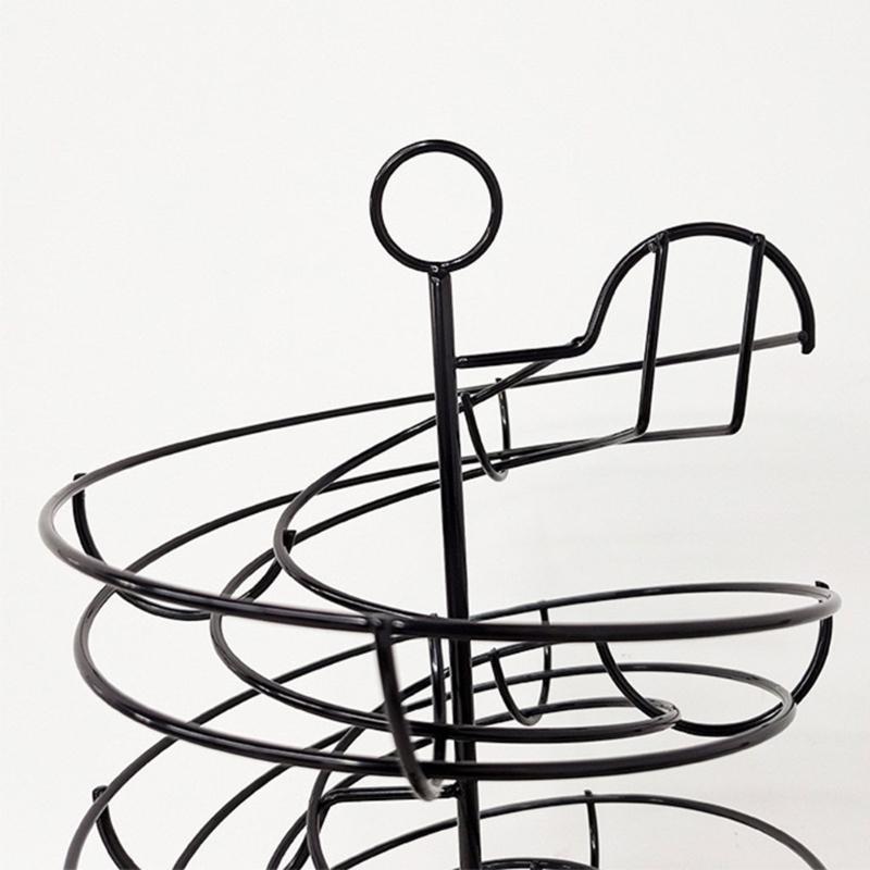 Helical Eggs Rack with Space Saving Design Holds 36 Eggs Includes Storage Box for Organized Refrigerator and Easy Kitchen Access