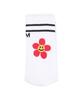 GRAVER [Unisex] Red Flower Smile Logo Socks 1 Pack_White