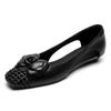 Retro soft sole hollow cool single shoes women's summer soft leather flat heel low heel bag head sandals with skirt small heels