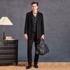Men's Cashmere and Sheep Wool Mid-Length Coat