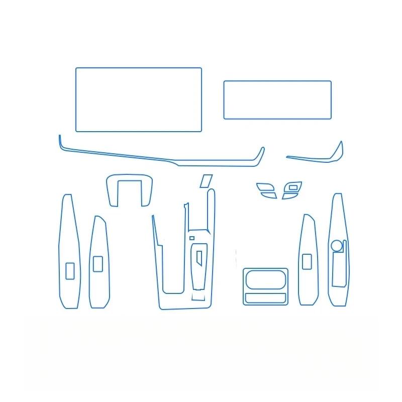 Pentru Camry 2024-2026 Accesorii Interioare Auto Panou de Bord Multimedia Navigație Film de Protecție Moale Transparent Anti-Zgârieturi