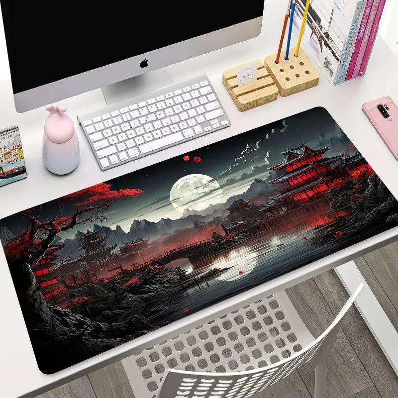 Night Moonlight Large Area Mouse Pad Laptop Non-slip Esports Office Desk Mat Game Player Mousepad PC Keyboard Desktop Carpet