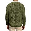 Fashionable Casual Round Neck Pullover Long Sleeved Men's Knitted Sweater