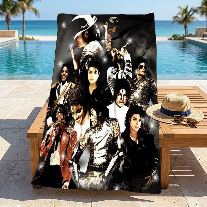 Michael Jackson Stylish Digital Printing Beach Towel Quick Drying Absorbent Blanket For Beach Pool Gym Travel Christmas Gift C9211925