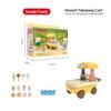 New Forest Animal Outdoor Station Wagon School Bus Set DIY Simulation Furniture Girl Play House Toys Kid Birthday Gift
