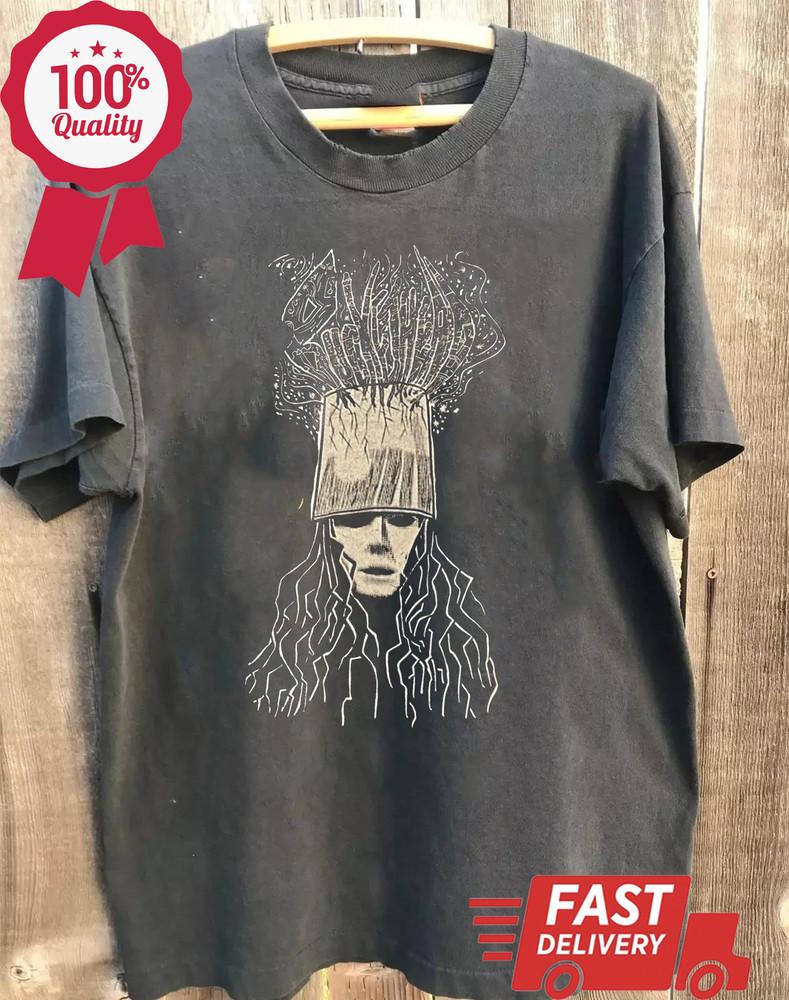 90s Buckethead Classic style Charcoal Men Women T shirt Unisex Unisex T-Shirt L