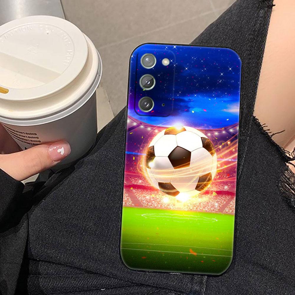 Soccer Football Ball Phone Case For Samsung NOTE 20 10 M23 M53 A80 A70 A50 A30 A24 A13 A12 A07 A06 A05S A04 A03S A03 A04E Cover