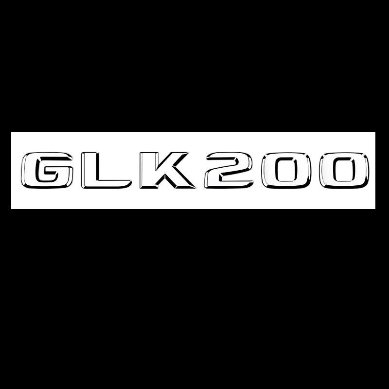 BKS2 3D Car Tail Trunk Letter car sticker GLK200 GLK220 GLK250 GLK260 GLK300 GLK350 Emblem Sticker Mercedes Benz GLK W204 X204