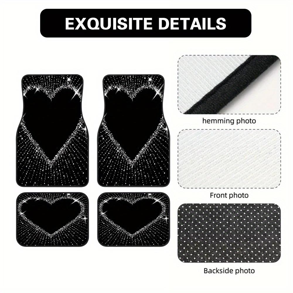 4pcs Car Floor Mats compatible with Hatchbacks or Minivans, featuring Easy Maintenance benefits and Car Owner Gift