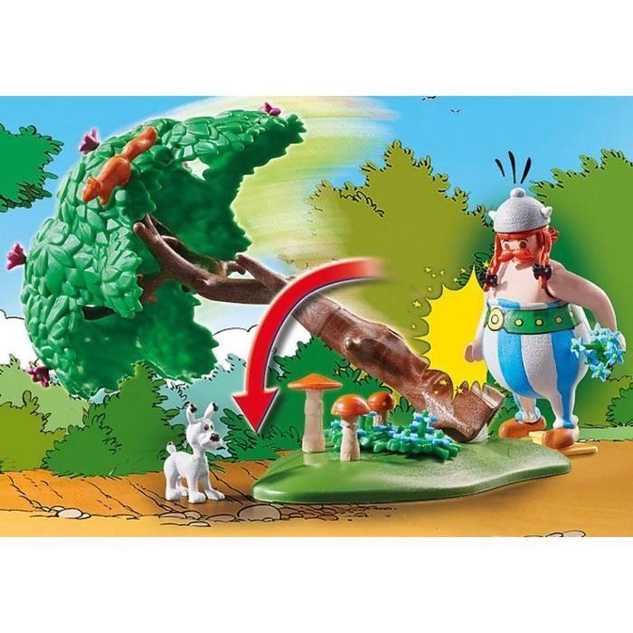 Playmobil 71160 astérix la chasse au sanglier, avec astérix, obélix et idéfix, 52 pièces, dès 5 ans
