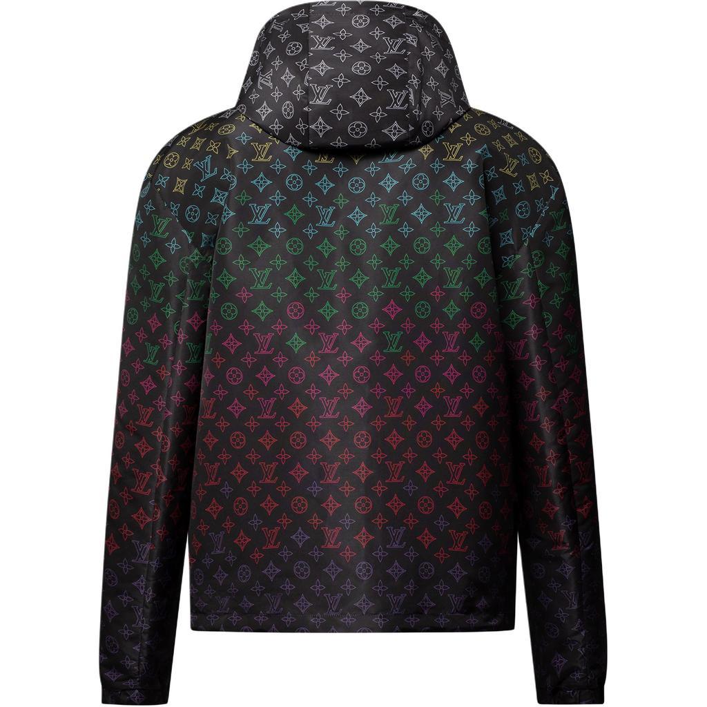 Louis Vuitton Giacca a vento con stampa floreale a gradiente Monogramma 1AGTFW