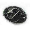 Oval Tribal Bull Skull Belt Buckle - Warrior Design, 3.8cm Personalized Smooth Buckle