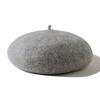 Wool Beret Hat Women's Autumn and Winter Big Head Circumference British Retro Octagonal Painter Hat