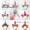 Dreamy Unicorn Christmas Hair Clip Headband - Cute European & American Style for Girls