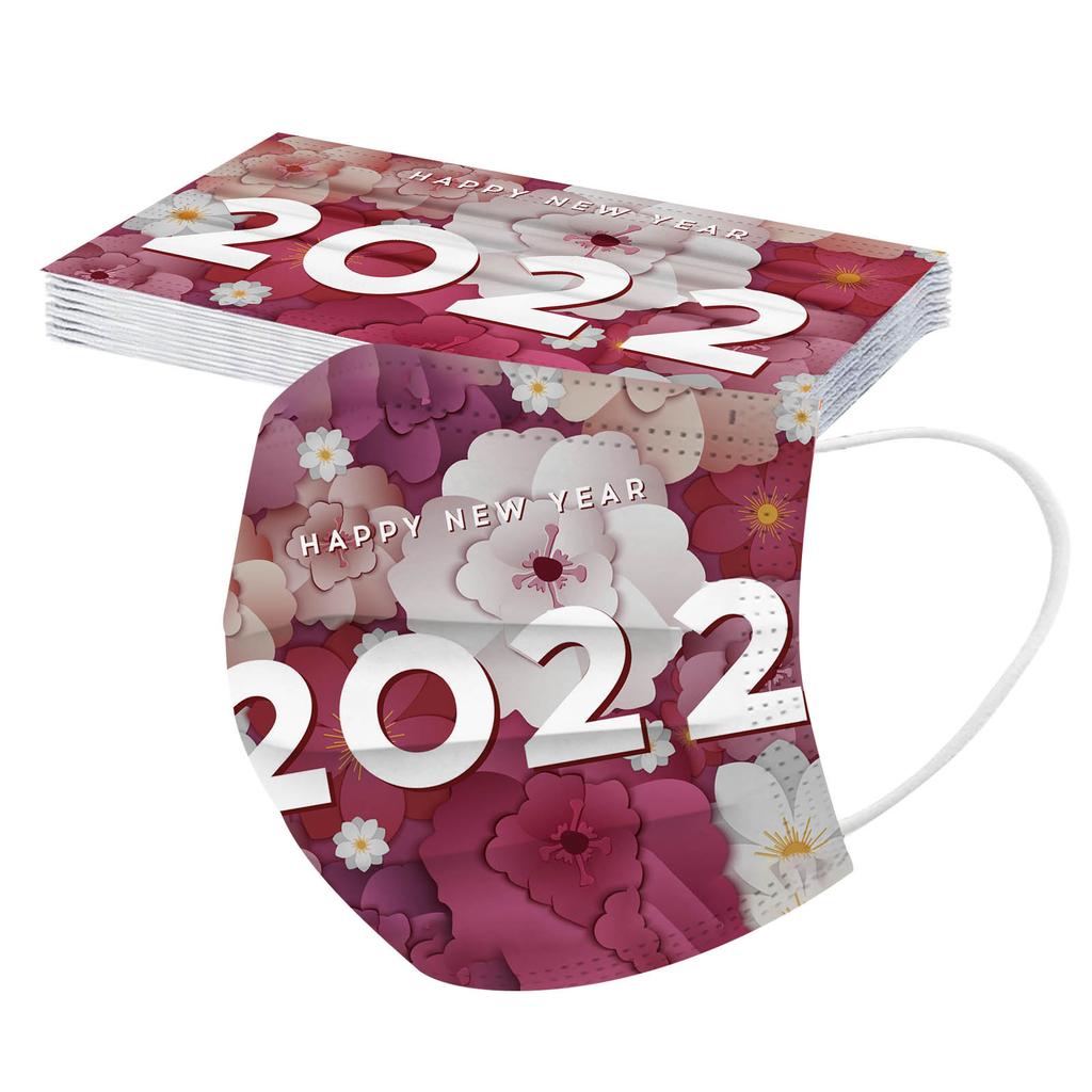 2022 Children Christmas Disposable Three-layer Protective Mask 10pc