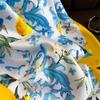 Square Silk Scarf Printed In Lemon Yellow For Women, 70X70Cm, Ties, Fashionable Decoration, Scarf, Hijab Bag, Rib,  Collectio