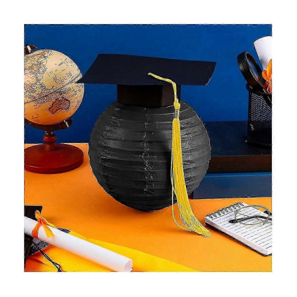 Graduation Cap Hanging Paper Lanterns Grad Cap Paper Lanterns Graduation Lanterns With Black Grad H