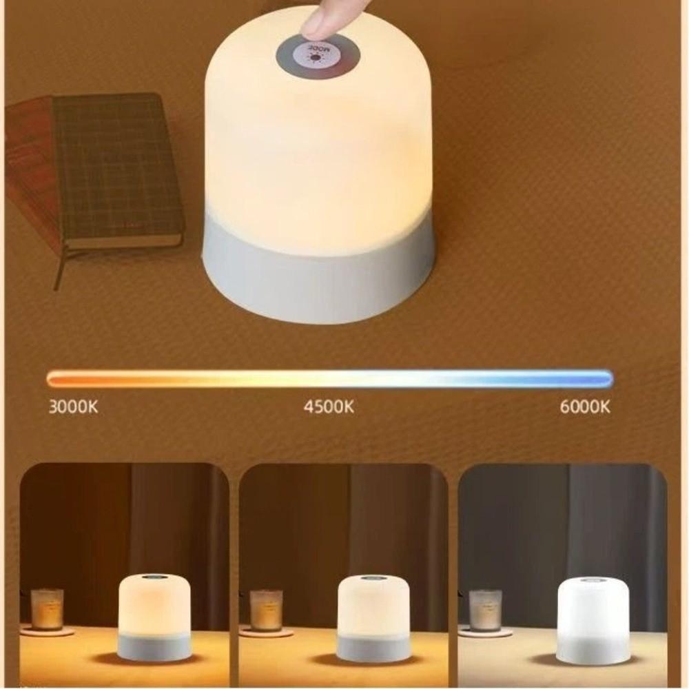 Creative Touch screen LED Night Light Bedroom Decor Soft Light Touch Night Lamp Gift USB Rechargeable Table Lamp Bedroom