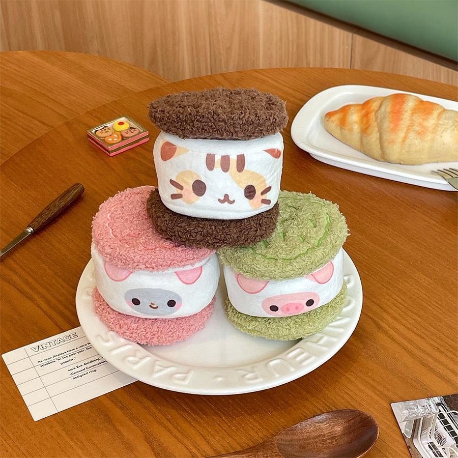 Cute Animal Plush Coin Purse With Chocolate And Strawberry Filling For Kids And Adults
