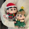 Adorable Crayon Shinchan Christmas Snowman Character Figurine For Desktop Decoration