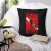Scuba Dive Diver Down Flag Diving Gear Square Pillowcase Cushion Cover Pillow Case Throw Pillow Cover for Home Sofa Living Room