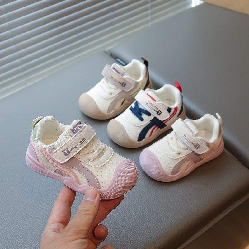 Baby toddler shoes spring and autumn new non-slip soft-soled functional shoes for infants and toddlers 1-3 years old boys and girls sports shoes