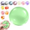 Relaxation Squeeze Ball Shapeable Pearlescent Fidget Toy, Anxiety Relief Clear Stress Toys Fake Fruit Inside Toy for Kids Adults