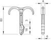Double Pipe And Cable Holder 12-25 Pieces - E713Aa-004Sz