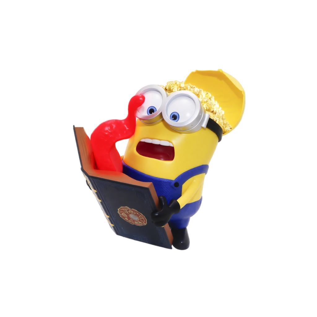 Novelty Popcorn Bucket Container with Character Design and Removable Lid for Movie Snacks and Party Use Durable Plastic Material