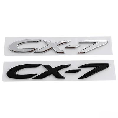 CX7 Logosu için ABS 3D Araba Çıkartmaları Çıkartmaları Arka Bagaj Yazı Rozeti Dış Modifikasyon Kuyruk Amblemi Aksesuarları