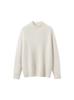 Women's Cashmere Sweater, Soft & Loose, Half-High Collar, Solid Color, Raglan Sleeve, Pullover Knit Top