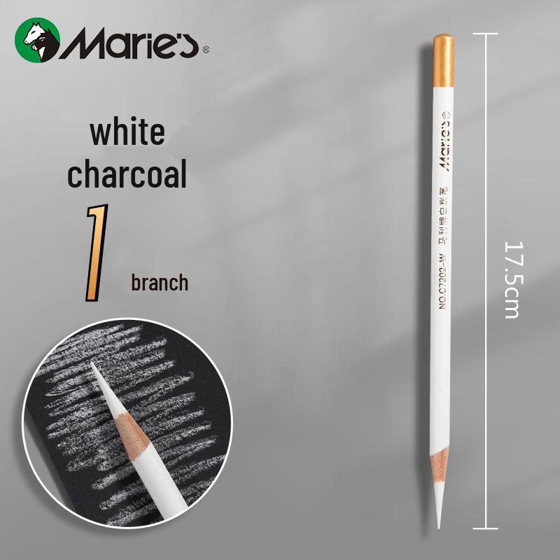 

Mali White Charcoal Sketching Pencil - Ideal for Art Students and Hand-Drawn Sketches Highlight Pencil / 0.12kg / 144 Boxes per Case