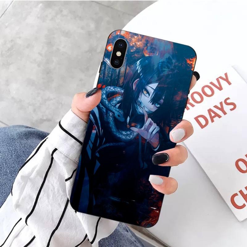 

Чехол для телефона Iguro Obanai Demon Slayer для IPhone 14 13 12 11 XS X 8 7 6 Plus Mini Pro Max SE 2022, мягкий черный чехол для телефона iPhone 14