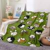 1pc Forest Animals Blanket, Lightweight Flannel Throw Blanket For Sofa, Bed, Travel, Camping, Living Room, Office, Couch, Chair, And Bed