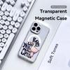 Funny Goose Phone Case For iPhone 17 16 15 14 13 12 Pro Max Plus With Magnetic Crystal Clear Case Wireless Charge