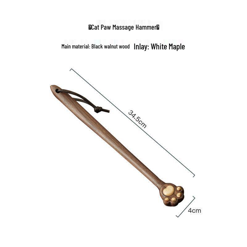 Original Design Cat Paw Black Walnut Back and Itch Scratcher