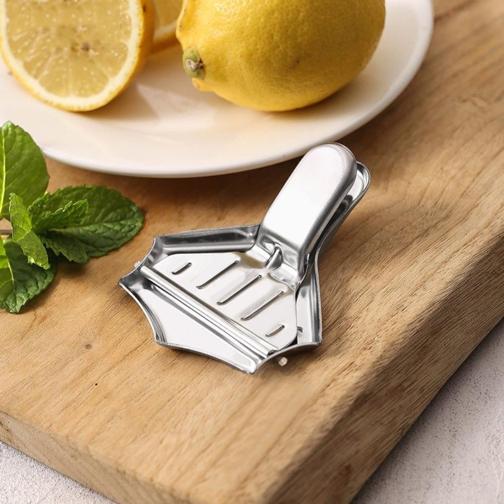 Stainless Steel Lemon Tong Manual Fruit Juice Squeezer Portable Juicer Orange Citrus Presser Grape Clip Tool Kitchen Accessories