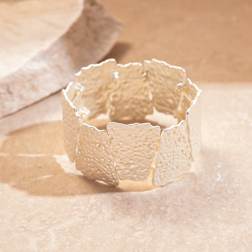 Europe American Style Metal Cuff Bangles Flower Exaggerated Bracelet Chunky Bracelet  Gift