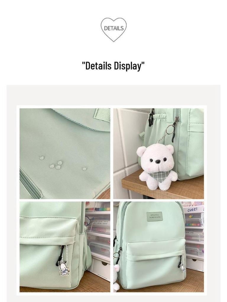 Niche High-Capacity Backpack for Women - Ideal for High School & College, Versatile and Stylish Double Shoulder Campus Bag
