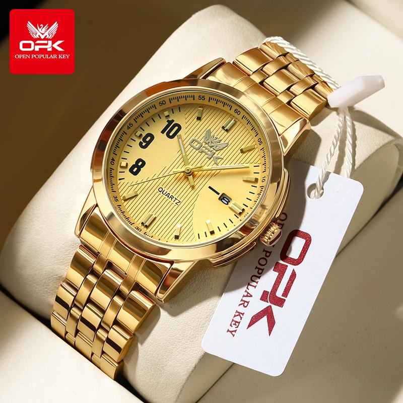 OPK Brand Men's Watch Casual Fashion Night Light Quartz Watch Men's 6021