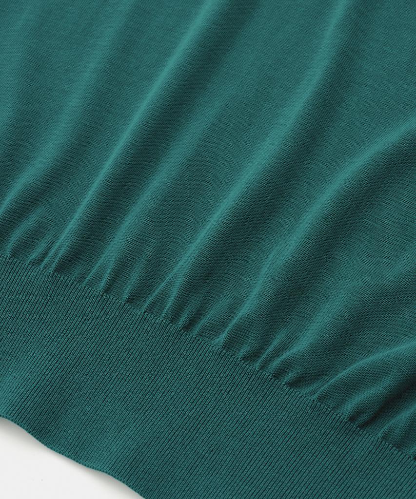 Another Office Layer Silk Knit Vest (Turquise)