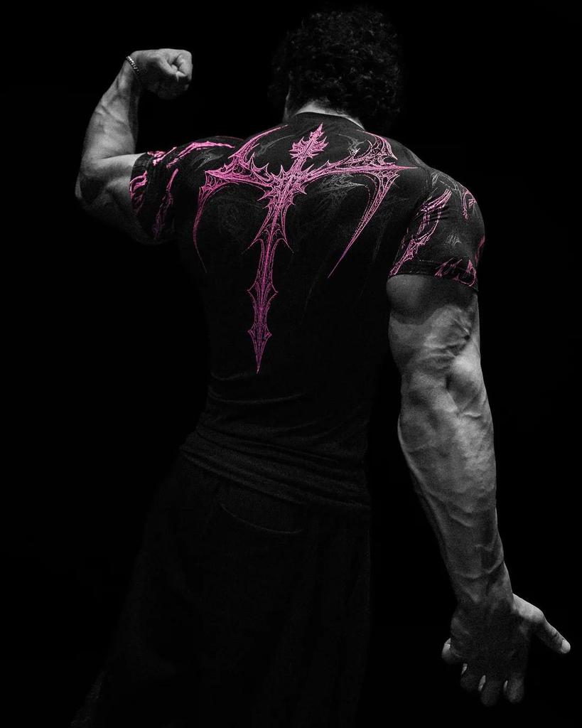 BreatheDivinity Men's Quick-Dry Dark Style Sports T-Shirt