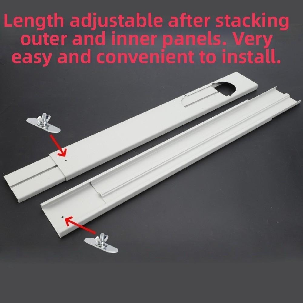 Retractable AC Exhaust Hose Window Baffle Adjustable Window Sealing Plate Window Installation