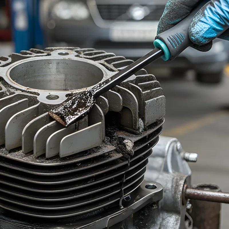 Motorcycle Engine Cylinder Rust and Scale Remover for Cars Cleaning Supplies for Auto Oil Scraper Auto Cleaning and Repair Tools