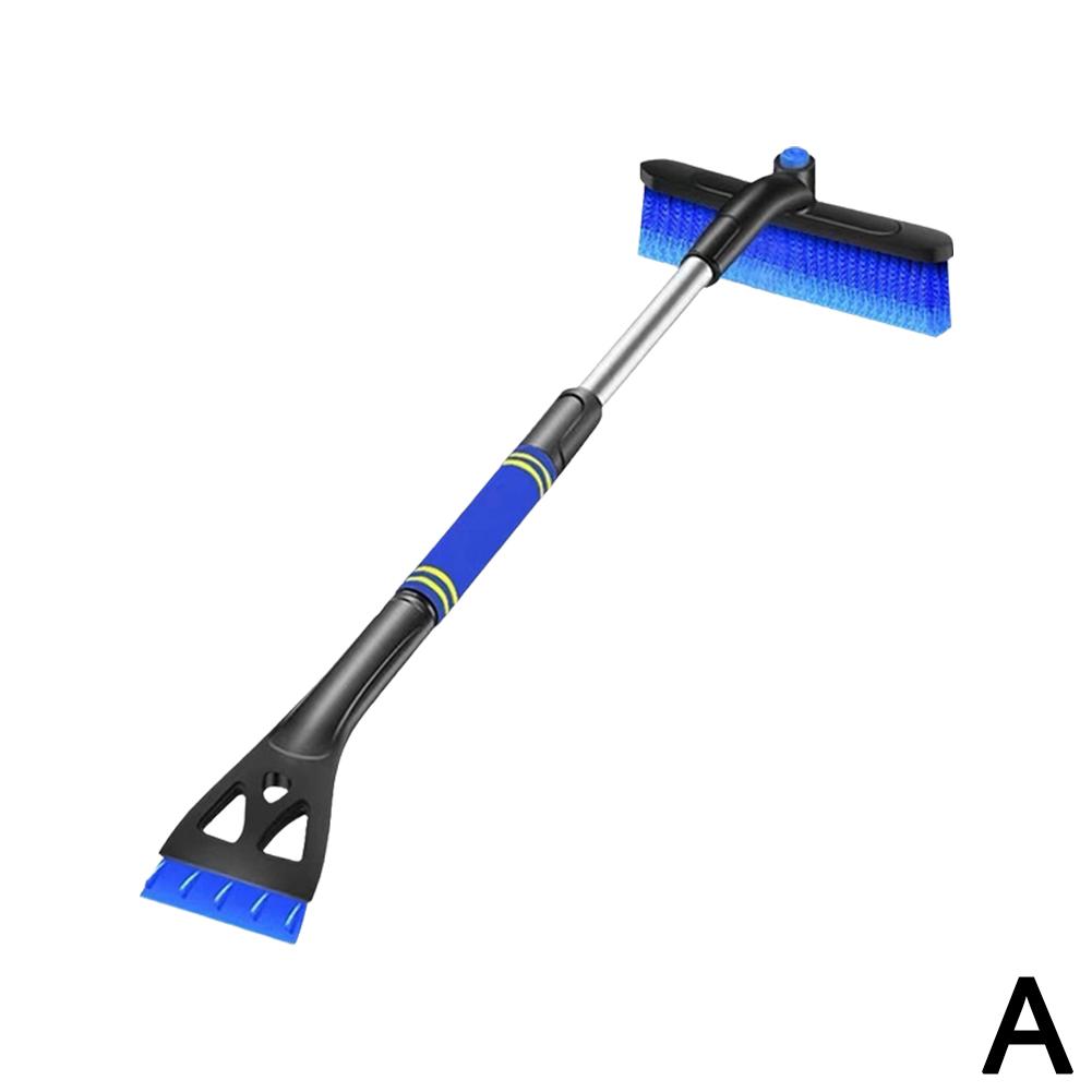 3 In 1 Retractable Car Snow Shovel Ice Scraper Durable ABS Non-Electric Perfect For Winter Defrosting Snow Removal Cars Scraping