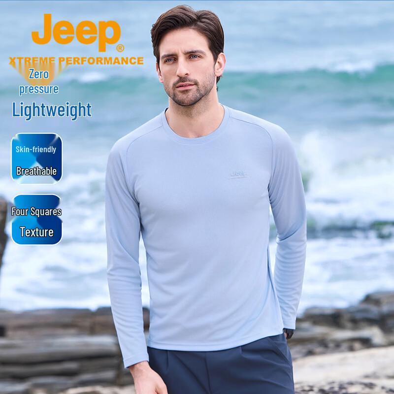 JEEP Men s Outdoor Quick-Dry Long Sleeve T-Shirt L