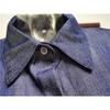 Women's Denim Maxi Dress Tencel Linen Cotton Blend Polo Collar Button Down Long Sleeve Casual Dress With Pockets